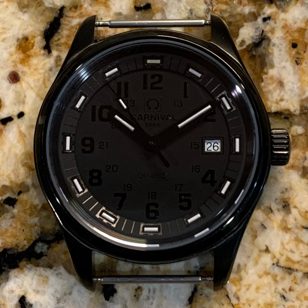 Blacked Out Tactical Tritium Watch